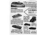 A very early (from Model Maker - Nov 1955) advertisement for the famous Wavemaster illustrates a letter from Vancouver based reader Mr John Tarvin. The Fisherman and Spraymaster were equally good goers.